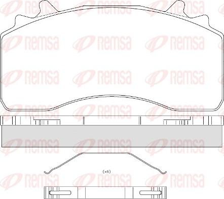 Remsa JCA 1526.00 - Kit pastiglie freno, Freno a disco autozon.pro