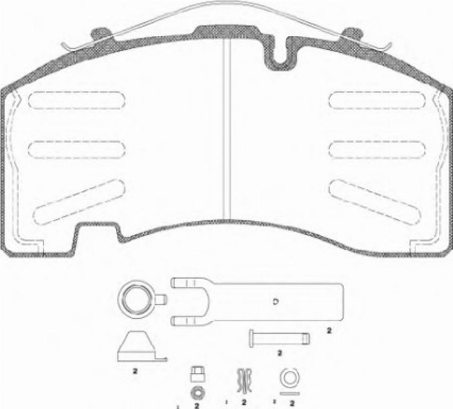 Remsa JCA 1074.80 - Kit pastiglie freno, Freno a disco autozon.pro