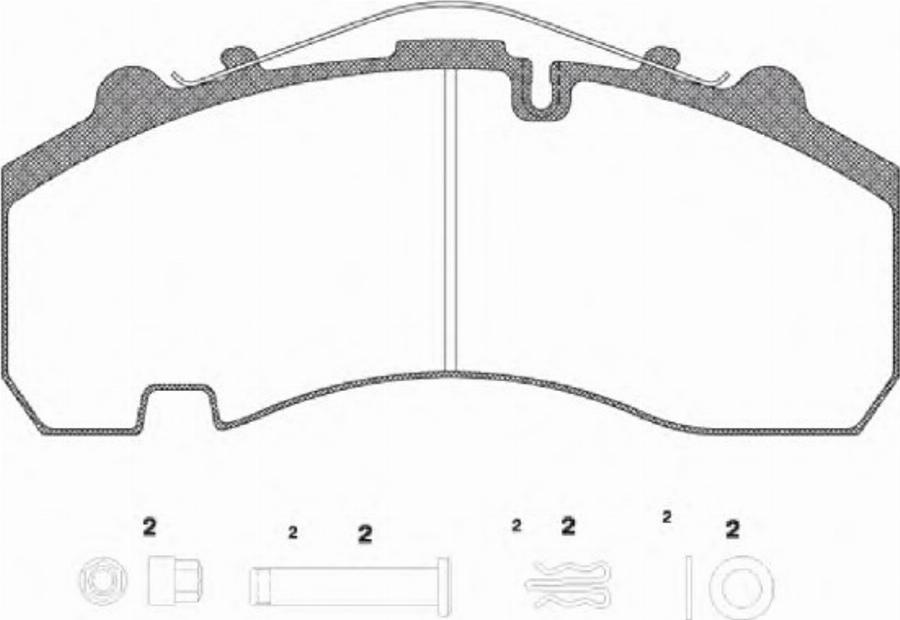 Remsa JCA 1076.80 - Kit pastiglie freno, Freno a disco autozon.pro