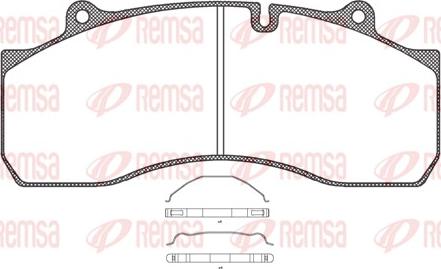 Remsa JCA 1073.00 - Kit pastiglie freno, Freno a disco autozon.pro