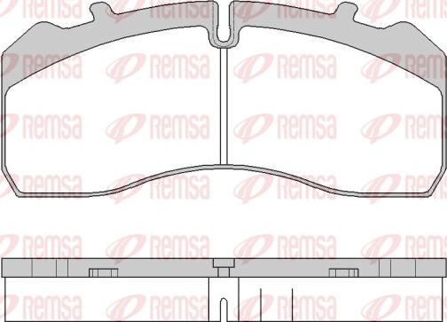 Remsa JCA 1846.00 - Kit pastiglie freno, Freno a disco autozon.pro