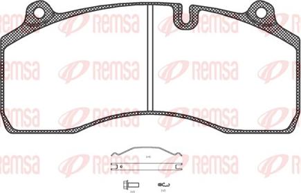 Remsa JCA 1306.00 - Kit pastiglie freno, Freno a disco autozon.pro