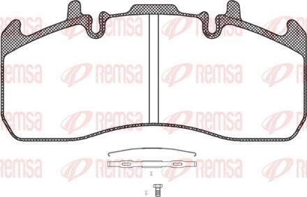 Remsa JCA 1317.00 - Kit pastiglie freno, Freno a disco autozon.pro