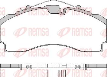 Remsa JCA 1704.00 - Kit pastiglie freno, Freno a disco autozon.pro