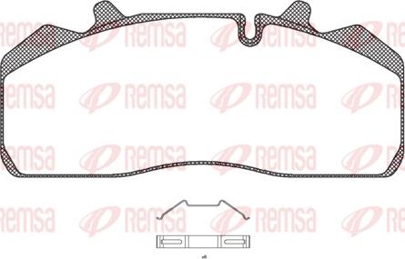 Remsa JCA 894.00 - Kit pastiglie freno, Freno a disco autozon.pro