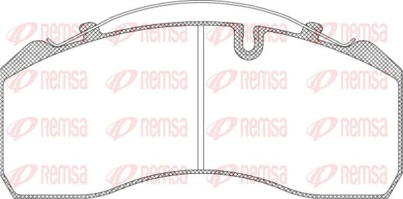 Remsa JCA 814.00 - Kit pastiglie freno, Freno a disco autozon.pro