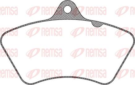 Remsa JCA 826.00 - Kit pastiglie freno, Freno a disco autozon.pro