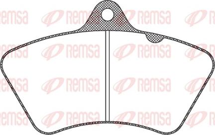 Remsa JCA 826.20 - Kit pastiglie freno, Freno a disco autozon.pro