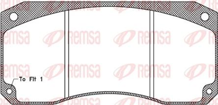 Remsa JCA 346.40 - Kit pastiglie freno, Freno a disco autozon.pro