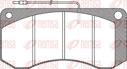 Remsa JCA 258.40 - Kit pastiglie freno, Freno a disco autozon.pro