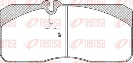 Remsa JCA 278.20 - Kit pastiglie freno, Freno a disco autozon.pro