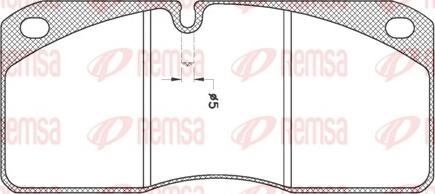 Remsa JCA 278.21 - Kit pastiglie freno, Freno a disco autozon.pro