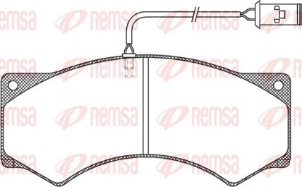 Remsa JCA 277.41 - Kit pastiglie freno, Freno a disco autozon.pro