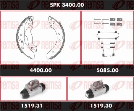 Remsa SPK 3400.00 - Kit ganasce freno autozon.pro