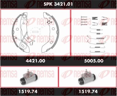 Remsa SPK 3421.01 - Kit ganasce freno autozon.pro