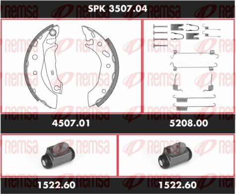 Remsa SPK 3507.04 - Kit ganasce freno autozon.pro