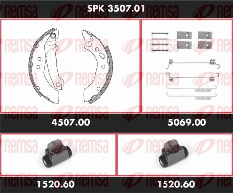 Remsa SPK 3507.01 - Kit ganasce freno autozon.pro