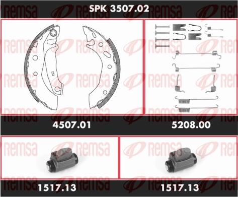 Remsa SPK 3507.02 - Kit ganasce freno autozon.pro