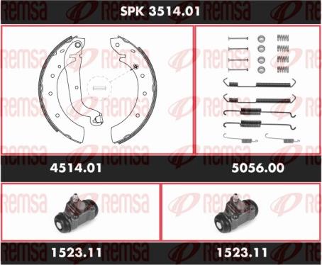 Remsa SPK 3514.01 - Kit ganasce freno autozon.pro