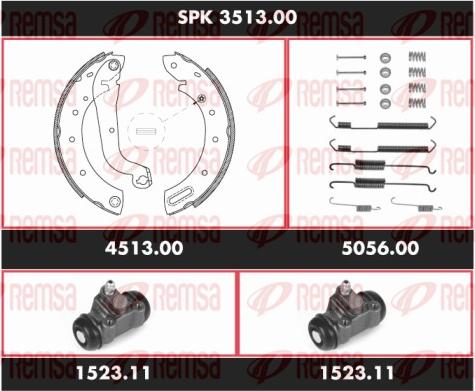 Remsa SPK 3513.00 - Kit ganasce freno autozon.pro