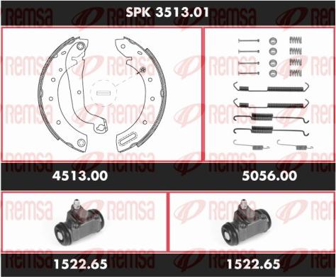 Remsa SPK 3513.01 - Kit ganasce freno autozon.pro