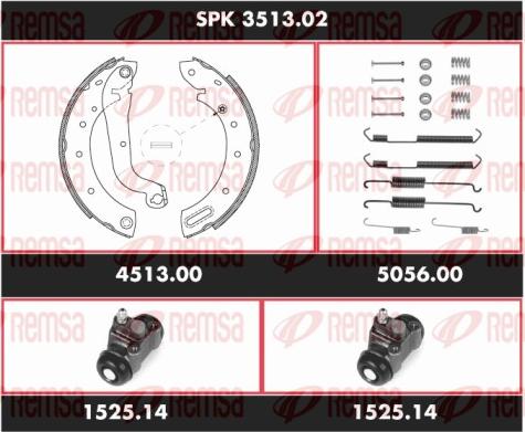 Remsa SPK 3513.02 - Kit ganasce freno autozon.pro