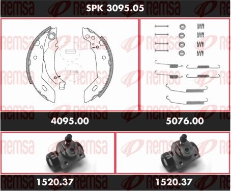 Remsa SPK 3095.05 - Kit ganasce freno autozon.pro