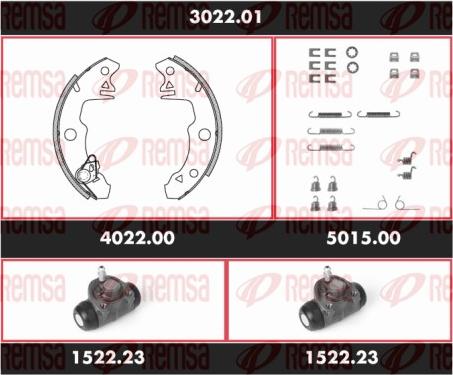 Remsa SPK 3022.01 - Kit ganasce freno autozon.pro