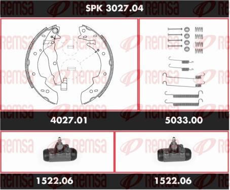 Remsa SPK 3027.04 - Kit ganasce freno autozon.pro