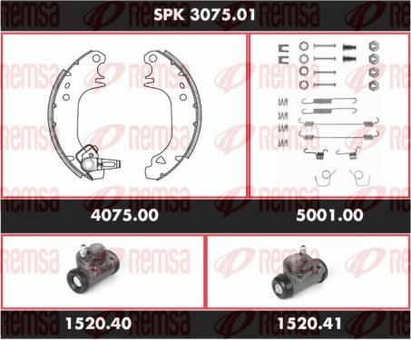 Remsa SPK 3075.01 - Kit ganasce freno autozon.pro