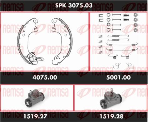 Remsa SPK 3075.03 - Kit ganasce freno autozon.pro