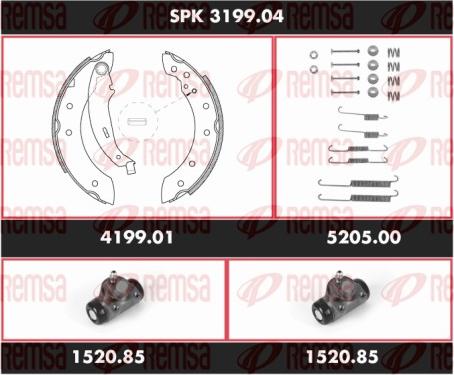 Remsa SPK 3199.04 - Kit ganasce freno autozon.pro