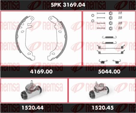 Remsa SPK 3169.04 - Kit ganasce freno autozon.pro