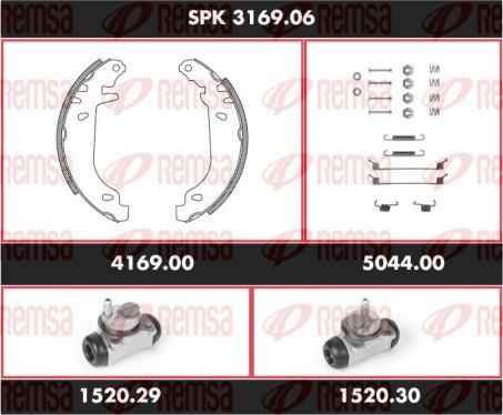 Remsa SPK 3169.06 - Kit ganasce freno autozon.pro