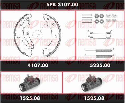 Remsa SPK 3107.00 - Kit ganasce freno autozon.pro