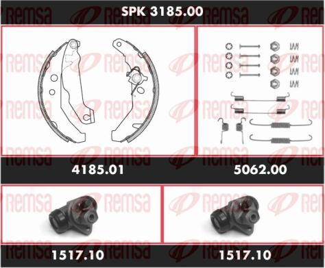 Remsa SPK 3185.00 - Kit ganasce freno autozon.pro