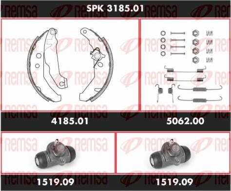 Remsa SPK 3185.01 - Kit ganasce freno autozon.pro