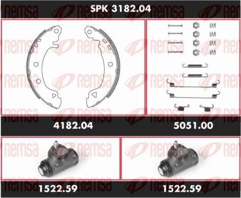 Remsa SPK 3182.04 - Kit ganasce freno autozon.pro