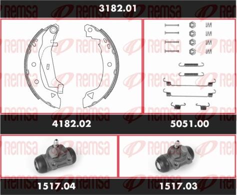 Remsa SPK 3182.01 - Kit ganasce freno autozon.pro