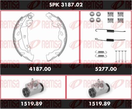 Remsa SPK 3187.02 - Kit ganasce freno autozon.pro