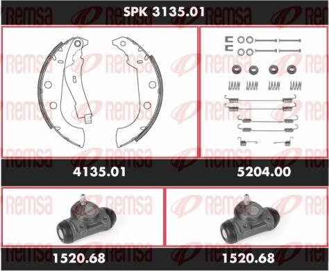 Remsa SPK 3135.01 - Kit ganasce freno autozon.pro