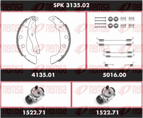 Remsa SPK 3135.02 - Kit ganasce freno autozon.pro