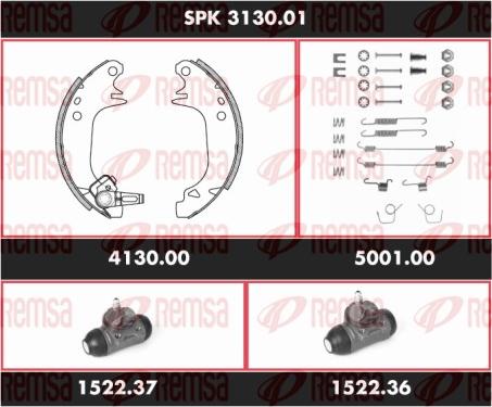 Remsa SPK 3130.01 - Kit ganasce freno autozon.pro