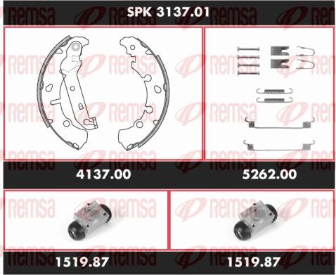 Remsa SPK 3137.01 - Kit ganasce freno autozon.pro