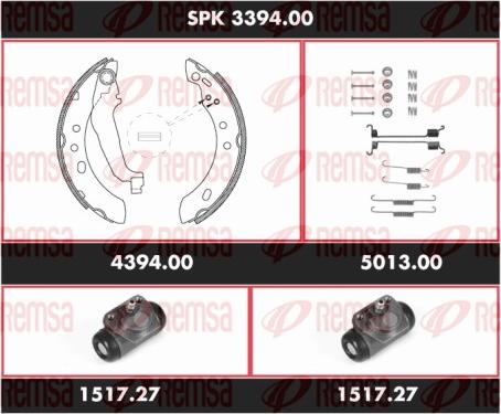 Remsa SPK 3394.00 - Kit ganasce freno autozon.pro