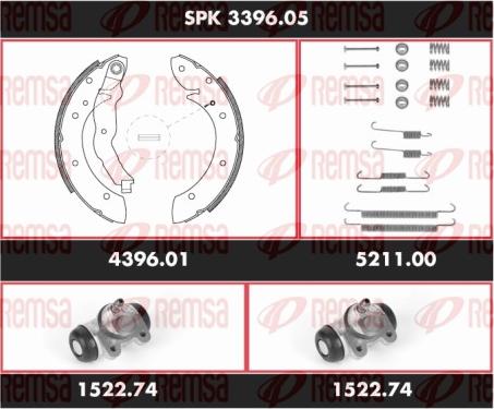 Remsa SPK 3396.05 - Kit ganasce freno autozon.pro