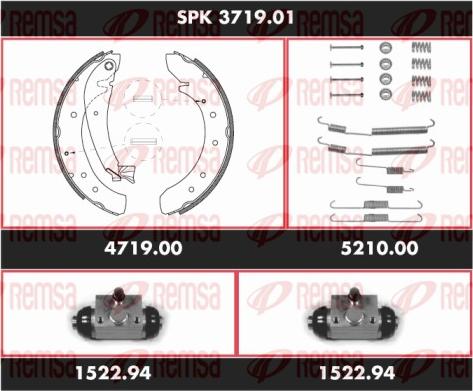 Remsa SPK 3719.01 - Kit ganasce freno autozon.pro