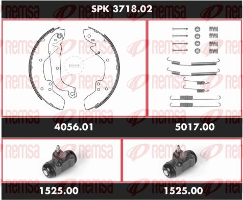 Remsa SPK 3718.02 - Kit ganasce freno autozon.pro