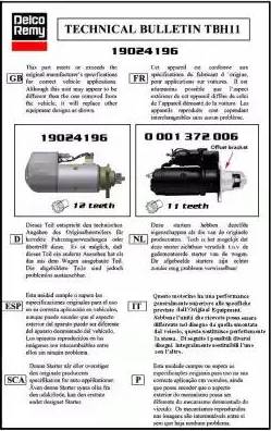 Remy 19024196 - Motorino d'avviamento autozon.pro