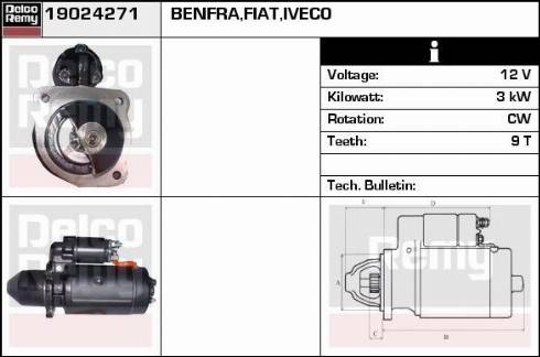 Remy 19024271 - Motorino d'avviamento autozon.pro